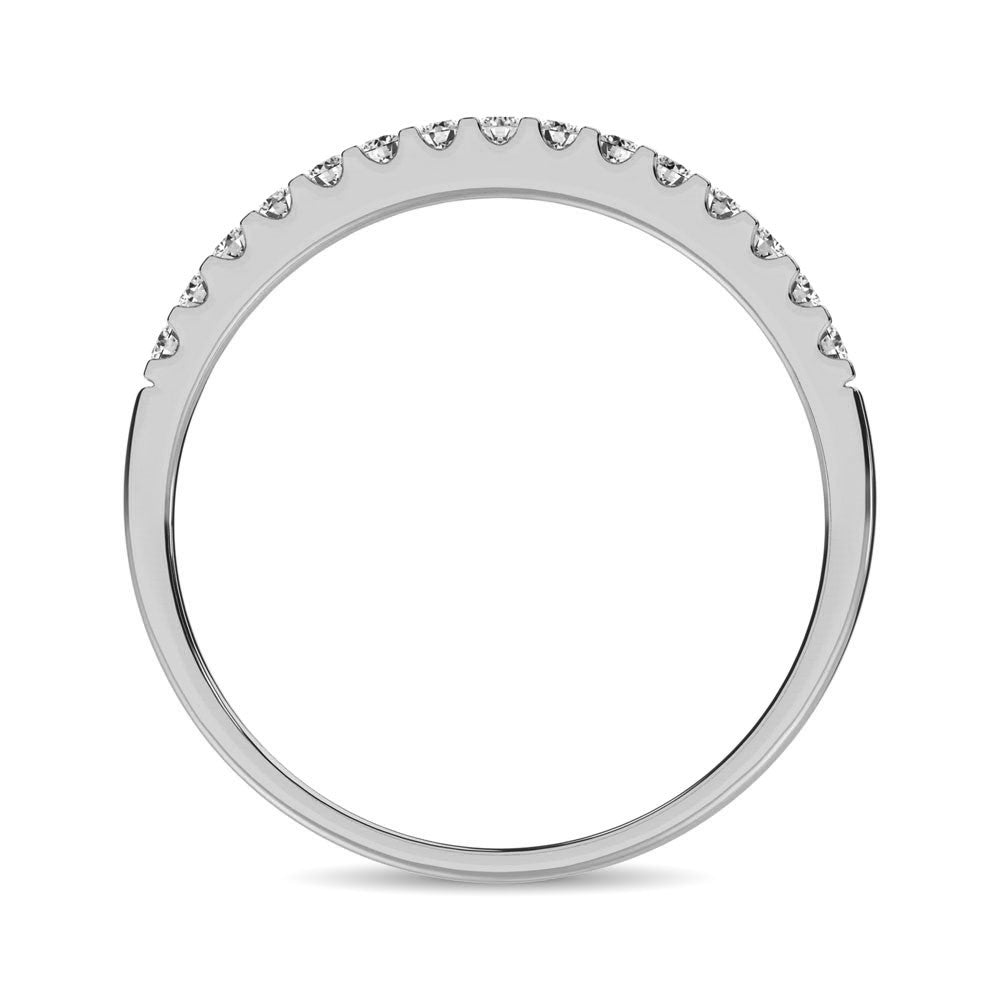 1/5 carat total 14k white gold diamond 9 stone anniversary band