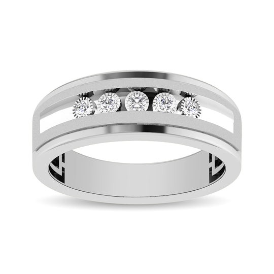 Men's 1/6 ct. 5-Stone Diamond Band