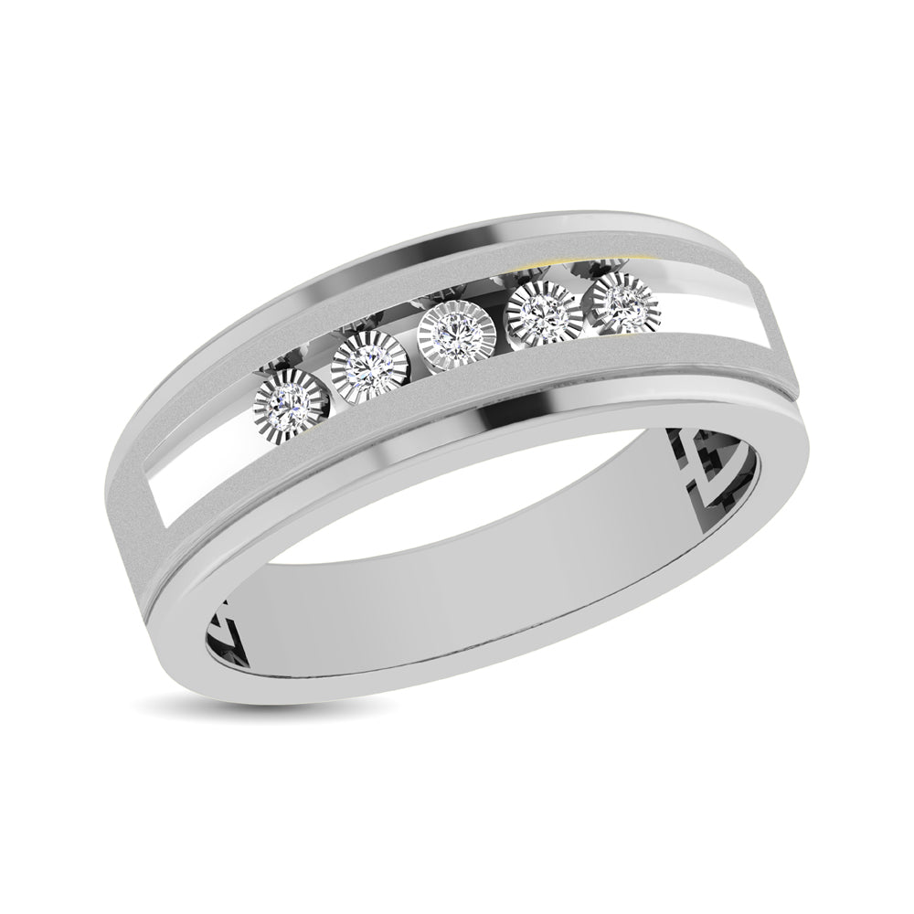 Men's 1/6 ct. 5-Stone Diamond Band