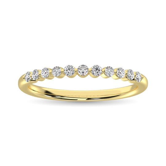 1/4 Ct. Tw. Diamond Anniversary Ring in 14k Yellow Gold