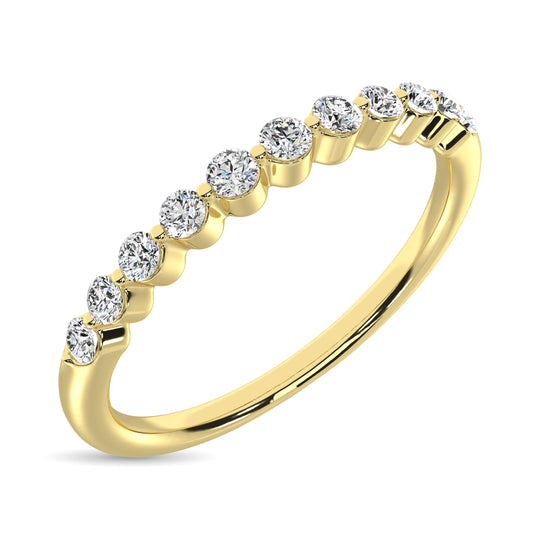 1/4 Ct. Tw. Diamond Anniversary Ring in 14k Yellow Gold