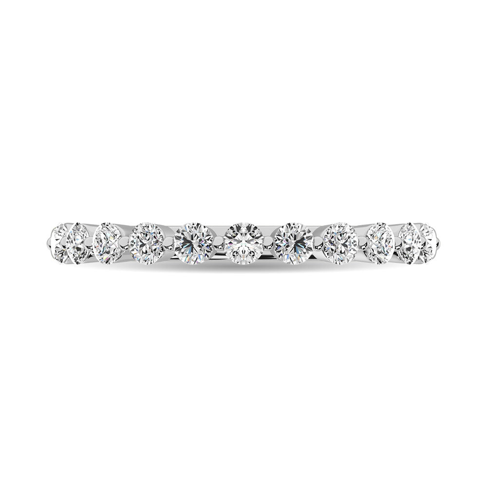 Diamante de 1 qt.Tw. Anillo apilable en oro blanco de 14 k