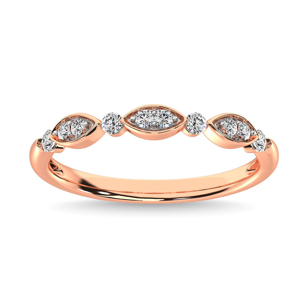 1/5 Ct. Diamond Tw. Stackable Wedding Band in 14k Rose Gold