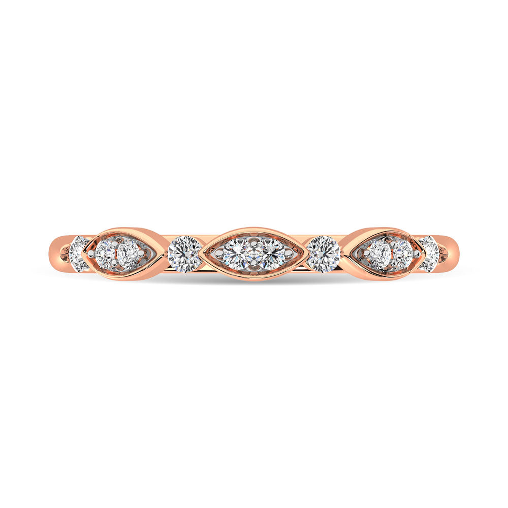 1/5 Ct. Diamond Tw. Stackable Wedding Band in 14k Rose Gold