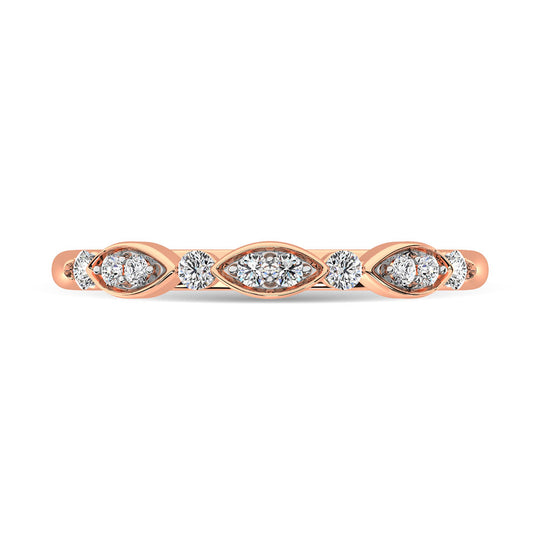 1/5 Ct. Diamond Tw. Stackable Wedding Band in 14k Rose Gold