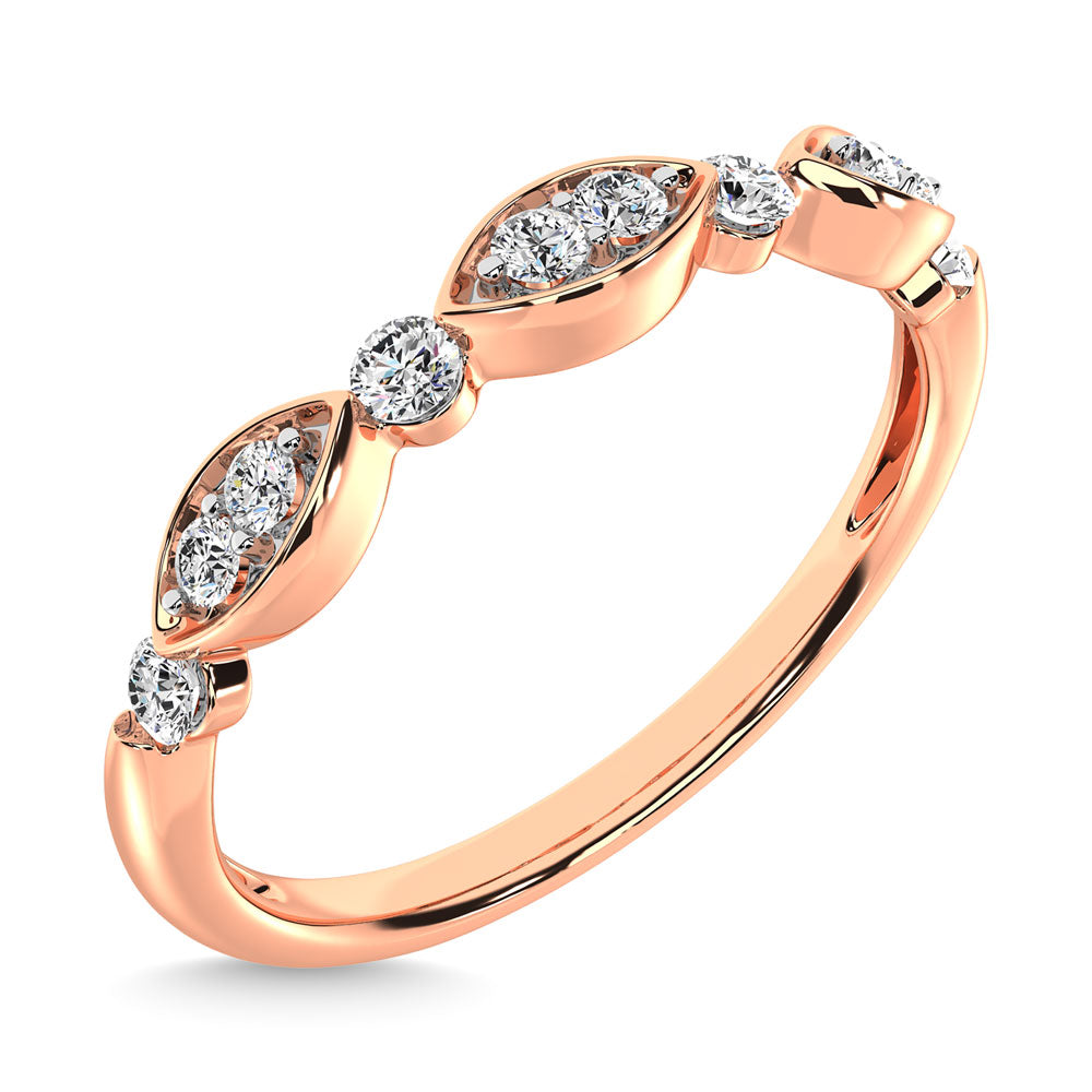 1/5 Ct. Diamond Tw. Stackable Wedding Band in 14k Rose Gold