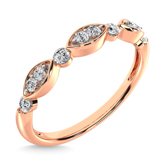 1/5 Ct. Diamond Tw. Stackable Wedding Band in 14k Rose Gold