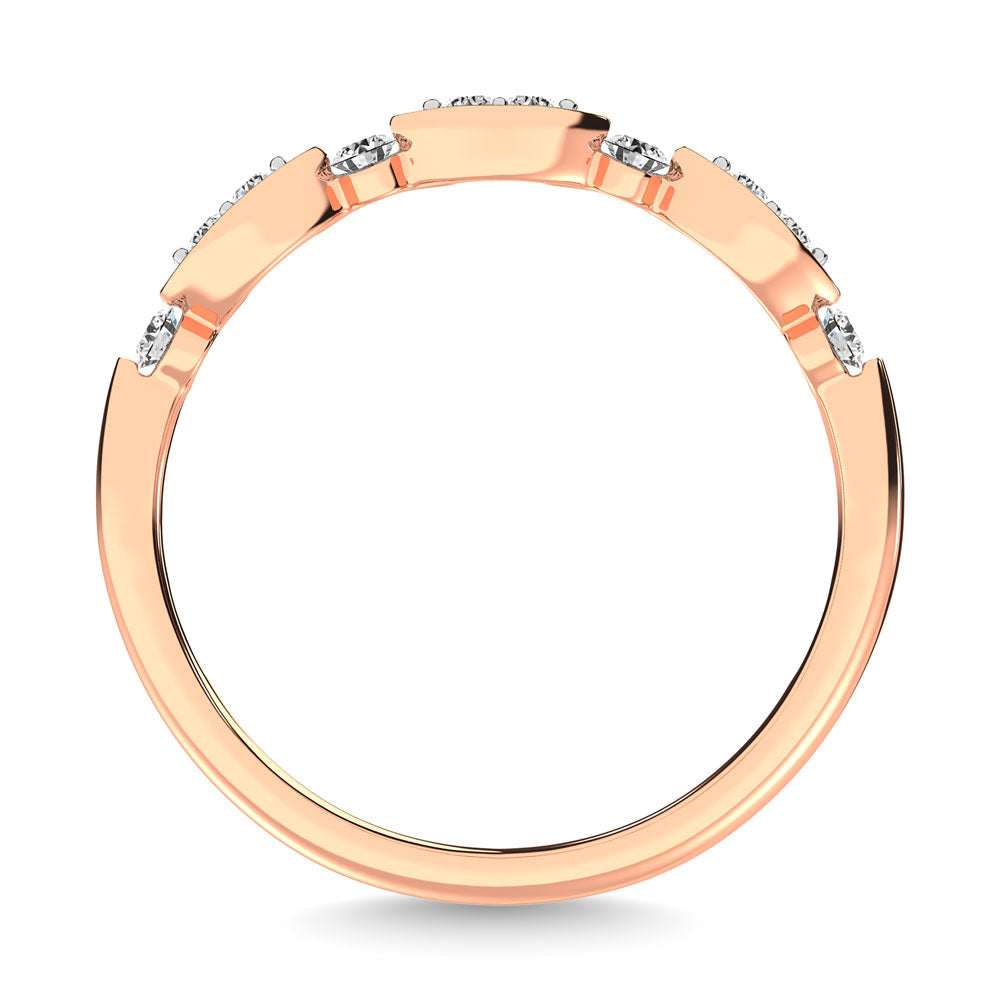 1/5 Ct. Diamond Tw. Stackable Wedding Band in 14k Rose Gold