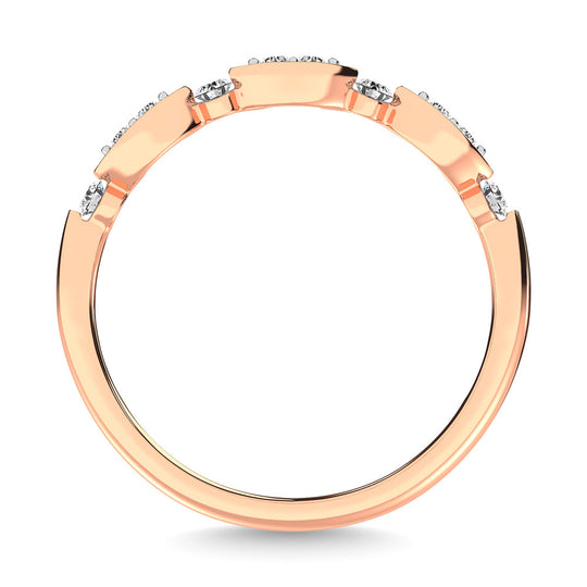 1/5 Ct. Diamond Tw. Stackable Wedding Band in 14k Rose Gold
