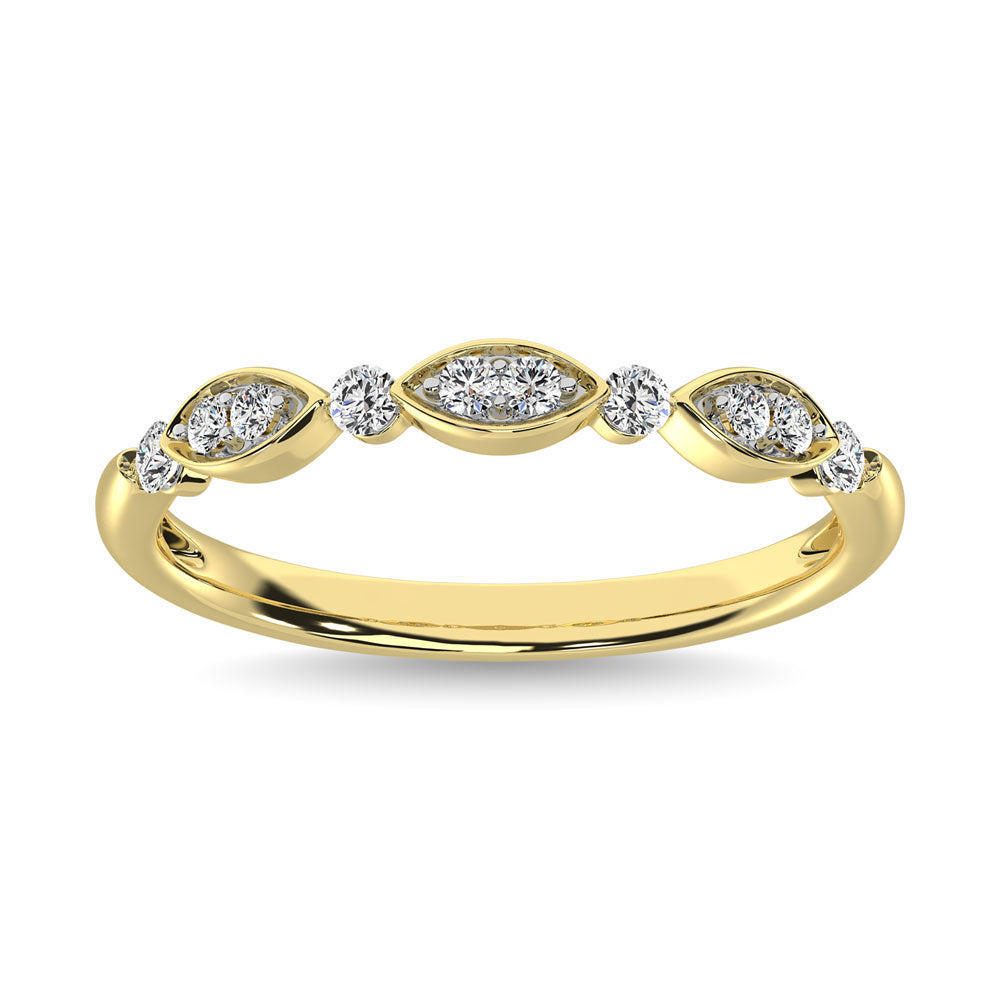 1/5 Ct. Tw. Diamond Stacked Band in 14k Yellow Gold