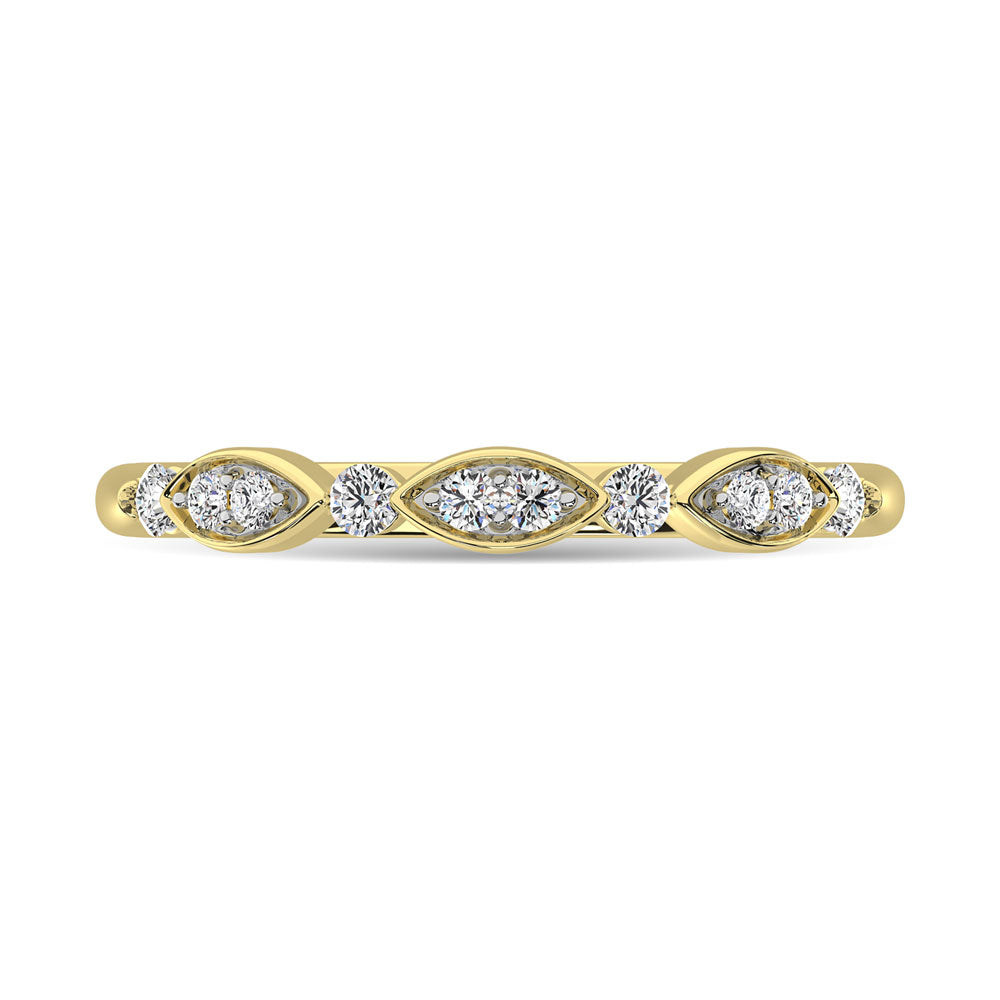 1/5 Ct. Tw. Diamond Stacked Band in 14k Yellow Gold