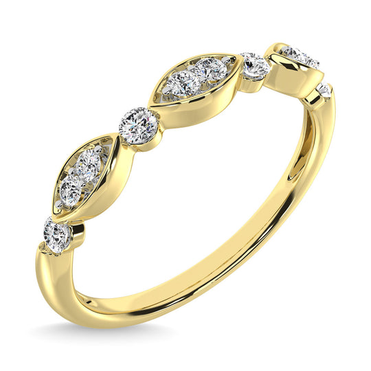 1/5 Ct. Tw. Diamond Stacked Band in 14k Yellow Gold