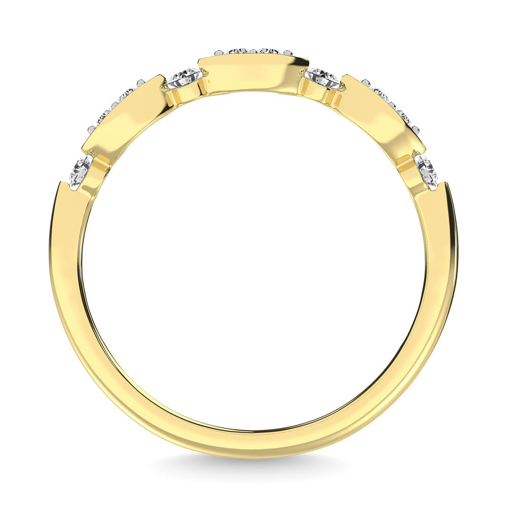 1/5 Ct. Tw. Diamond Stacked Band in 14k Yellow Gold
