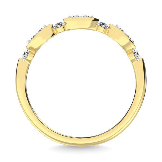 1/5 Ct. Tw. Diamond Stacked Band in 14k Yellow Gold