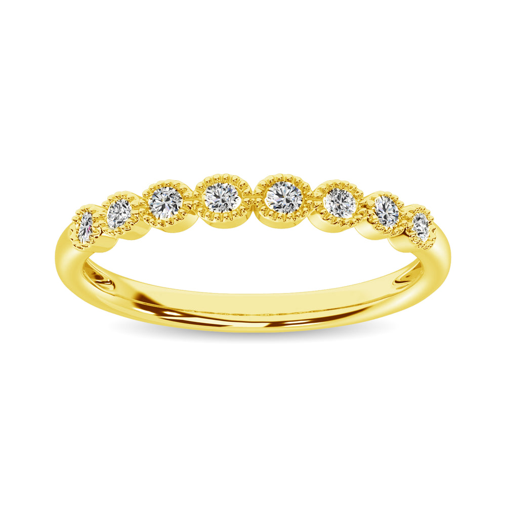 1/6 Ct. Tw. Diamond Stacked Band in 10K Yellow Gold