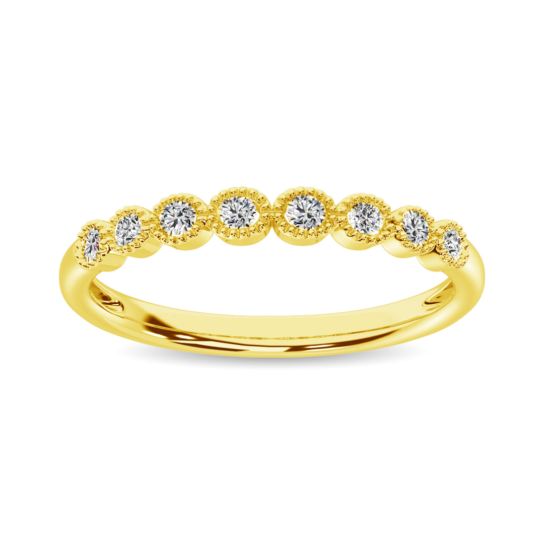 1/6 Ct. Tw. Diamond Stacked Band in 10K Yellow Gold