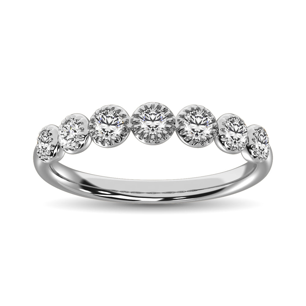 1/6 Ct. Tw. Diamond Stacked Band in 14k White Gold