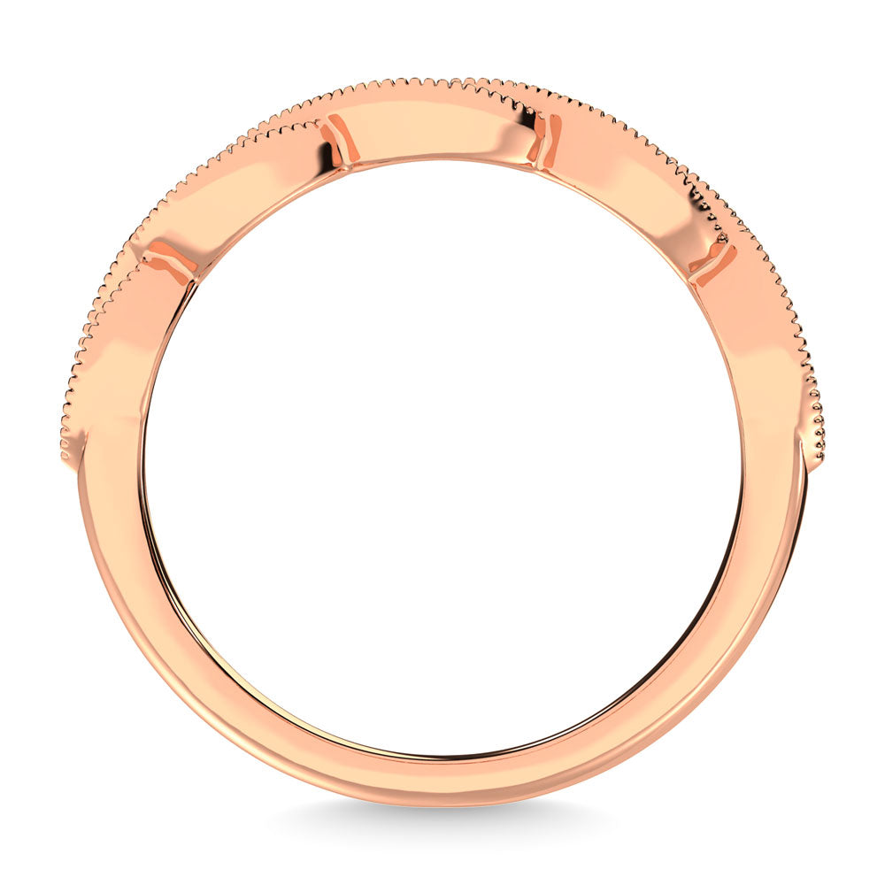 1/5 Ct. Diamond Tw. Stackable Wedding Band in 14k Rose Gold