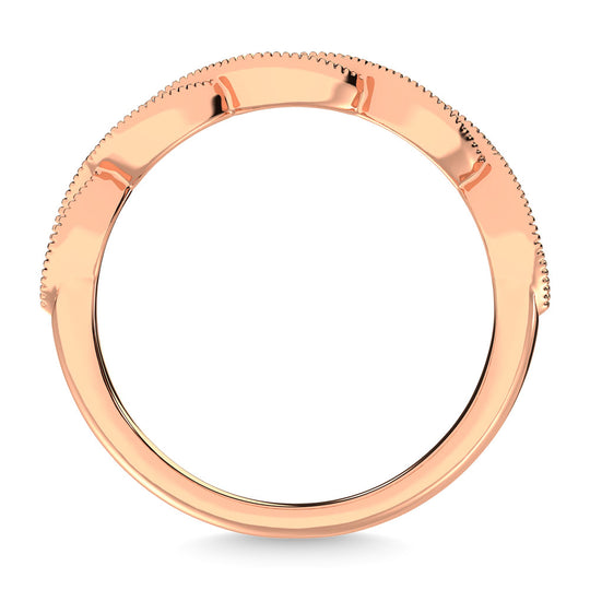 1/5 Ct. Diamond Tw. Stackable Wedding Band in 14k Rose Gold