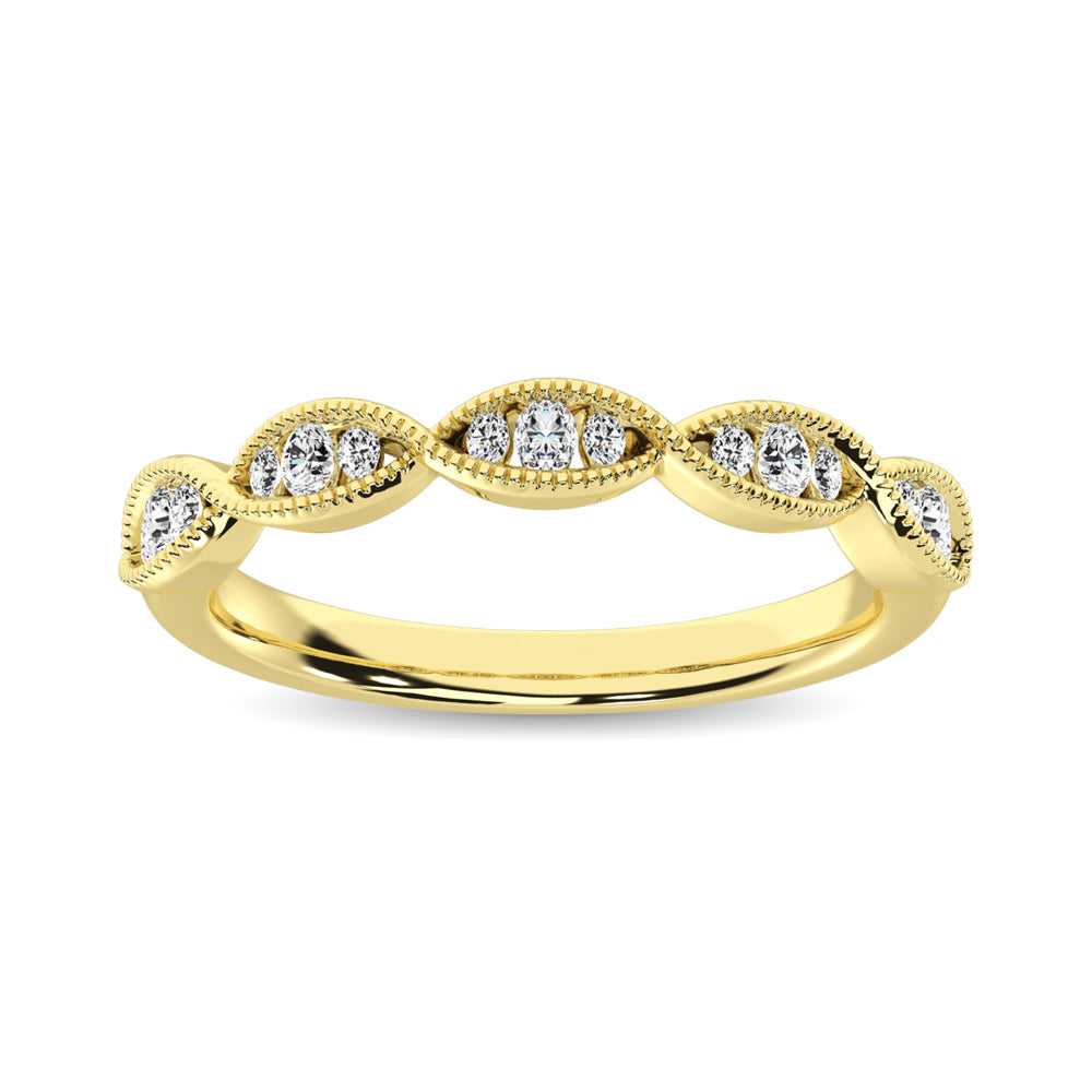 1/5 Ct. Tw. Diamond Stacked Band in 14k Yellow Gold