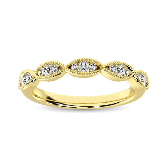 1/5 Ct. Tw. Diamond Stacked Band in 14k Yellow Gold