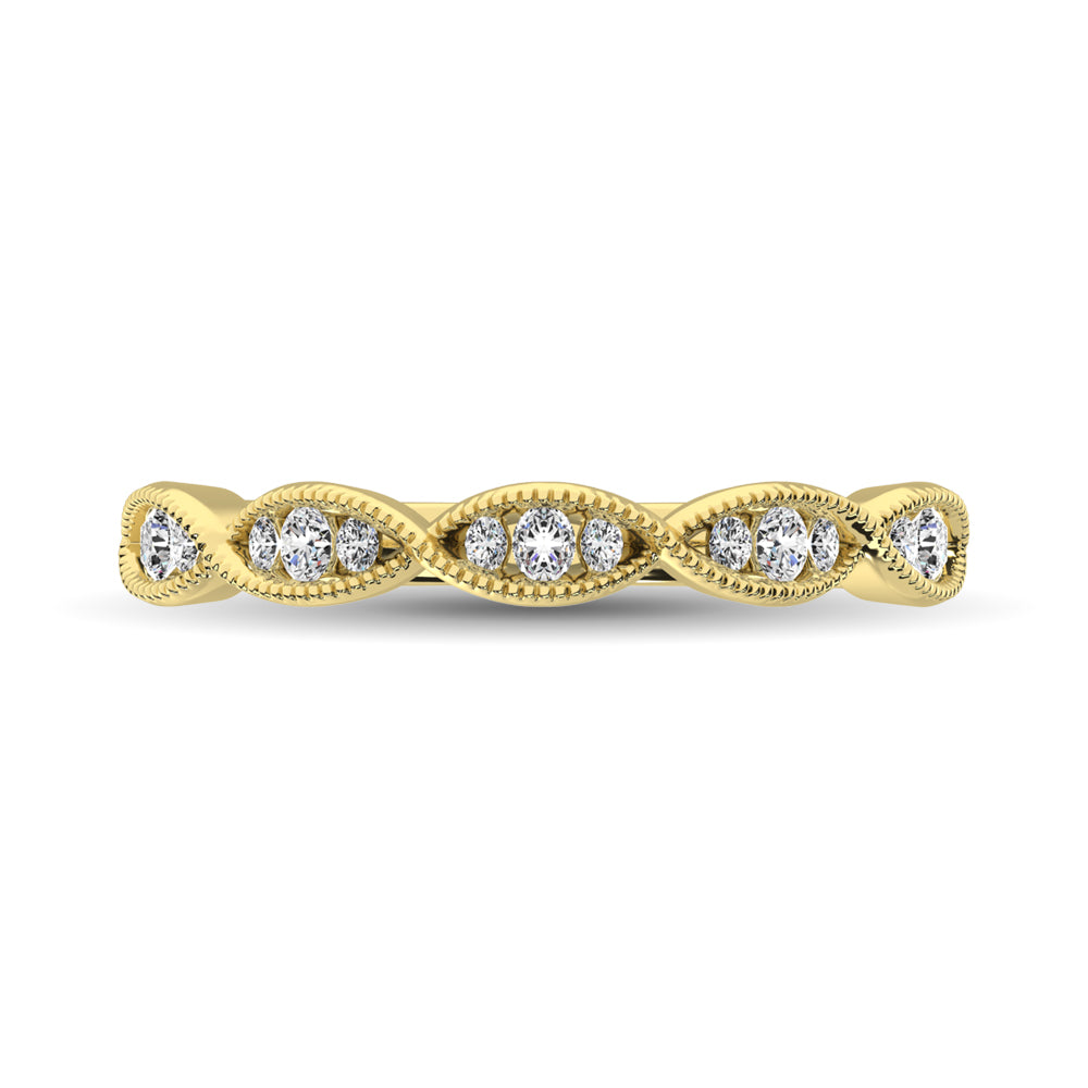 1/5 Ct. Tw. Diamond Stacked Band in 14k Yellow Gold