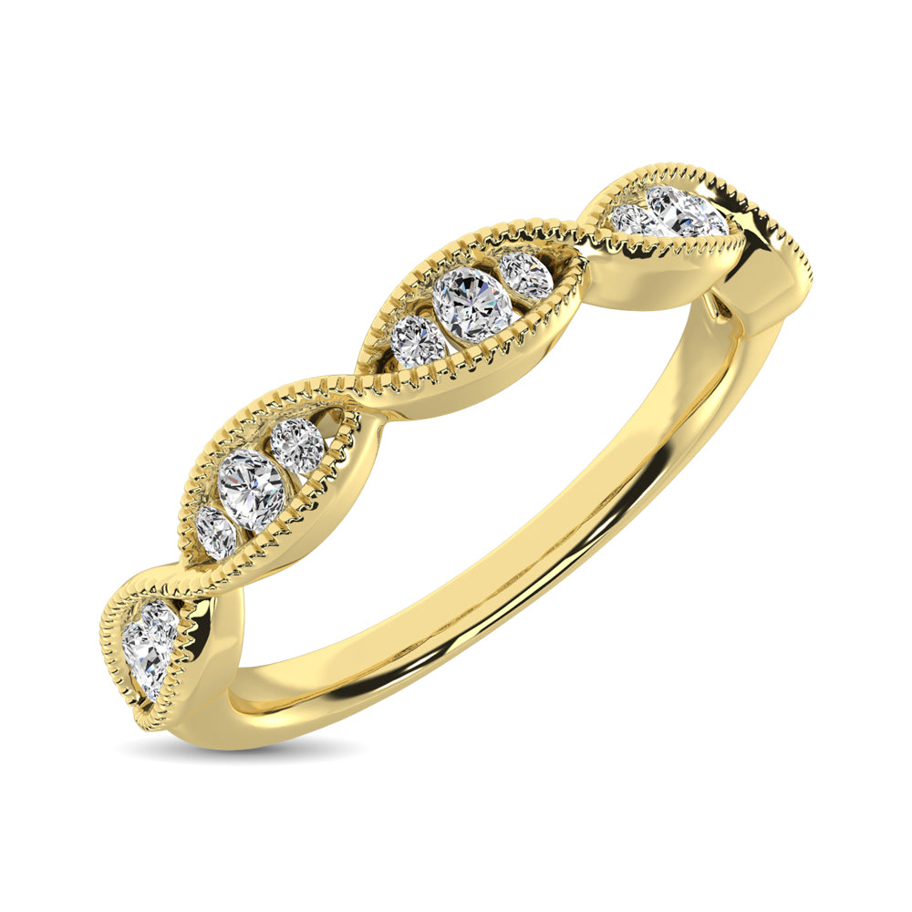 1/5 Ct. Tw. Diamond Stacked Band in 14k Yellow Gold