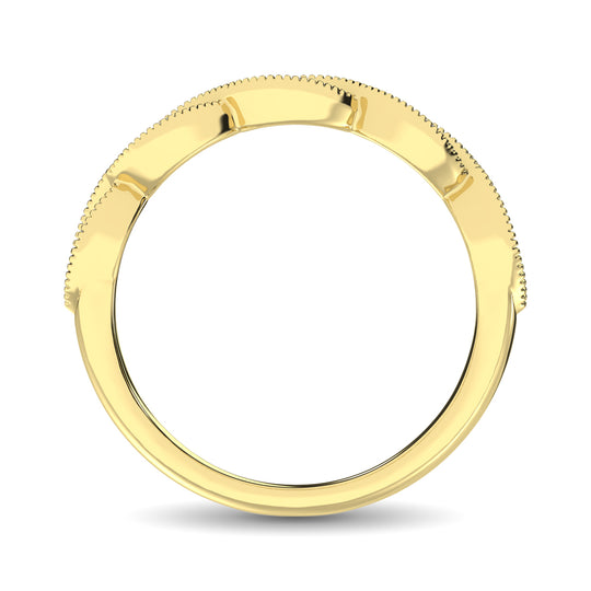 1/5 Ct. Tw. Diamond Stacked Band in 14k Yellow Gold