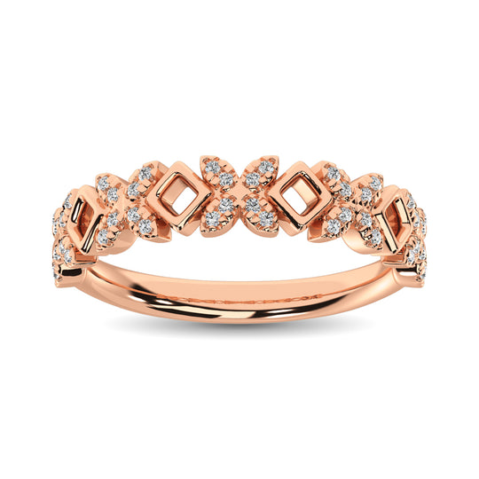 1/5 Ct. Diamond Tw. Stackable Wedding Band in 14k Rose Gold