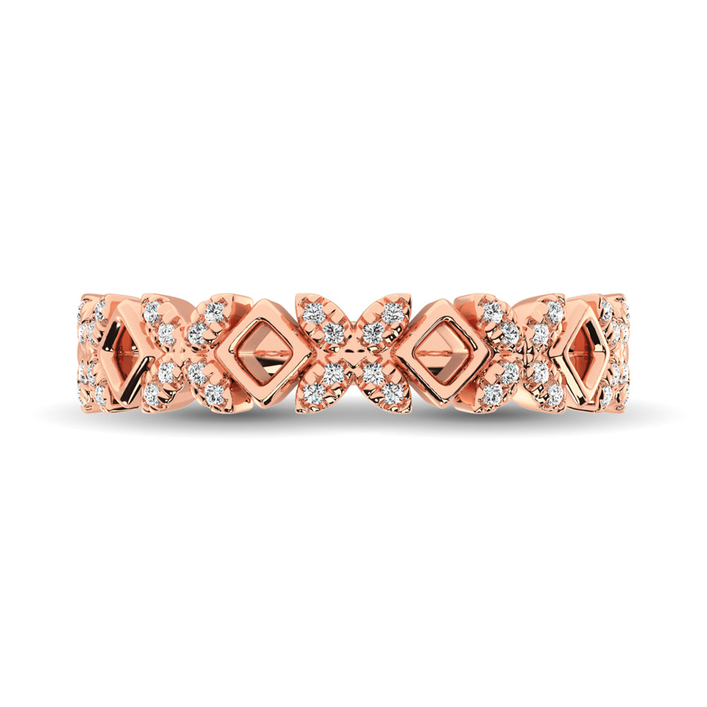 1/5 Ct. Diamond Tw. Stackable Wedding Band in 14k Rose Gold