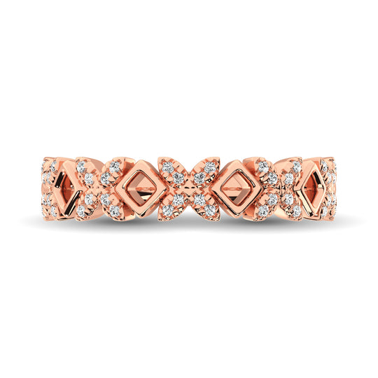 1/5 Ct. Diamond Tw. Stackable Wedding Band in 14k Rose Gold