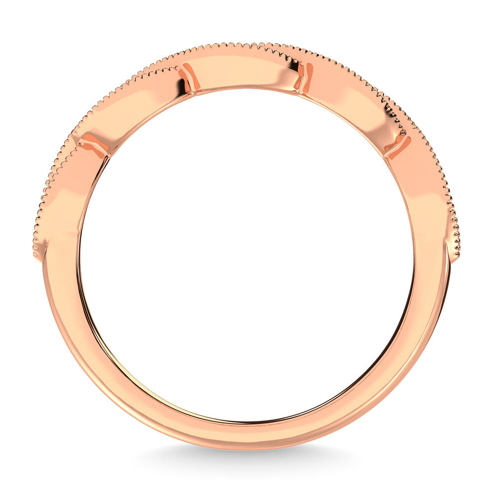 1/5 Ct. Diamond Tw. Stackable Wedding Band in 14k Rose Gold