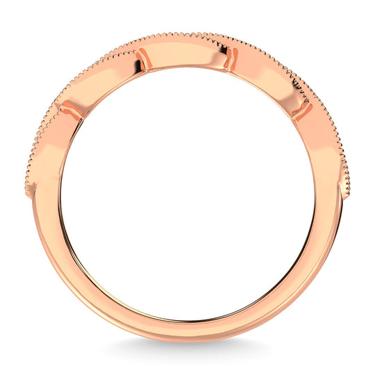1/5 Ct. Diamond Tw. Stackable Wedding Band in 14k Rose Gold