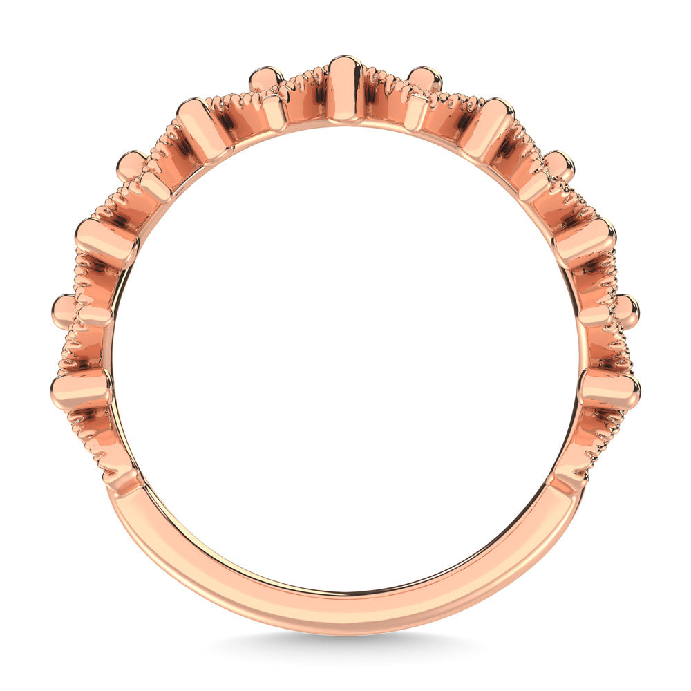 1/4 Ct. Diamond Tw. Stackable Wedding Band in 14k Rose Gold