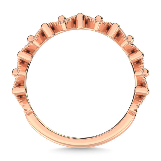 1/4 Ct. Diamond Tw. Stackable Wedding Band in 14k Rose Gold