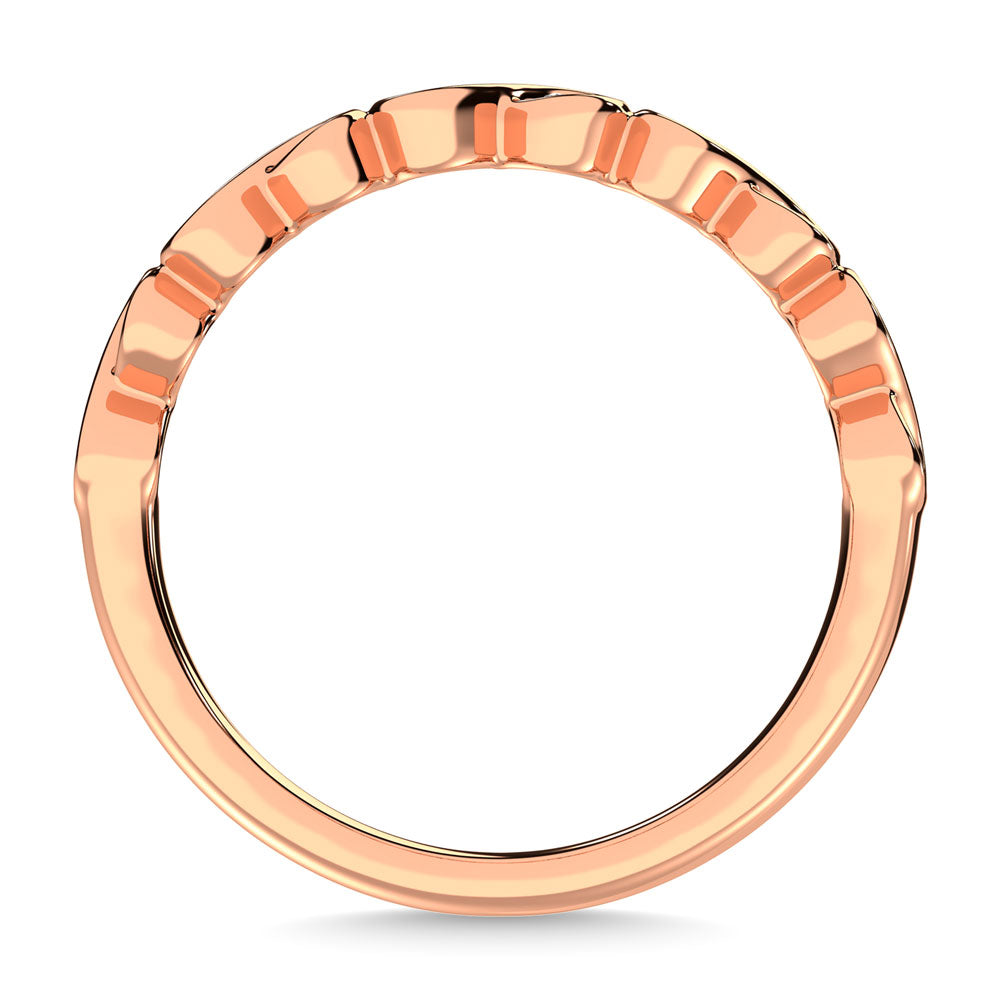 1/5 Ct. Diamond Tw. Stackable Wedding Band in 14k Rose Gold