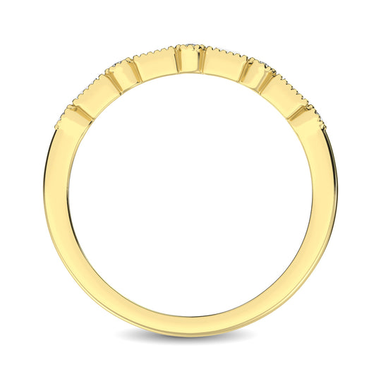 1/10 ct Round Diamond Ring in 14k Yellow Gold