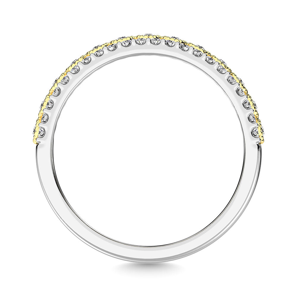 3/8 Ct. Tw. Diamond Fashion Band in 10K Two-Tone Gold