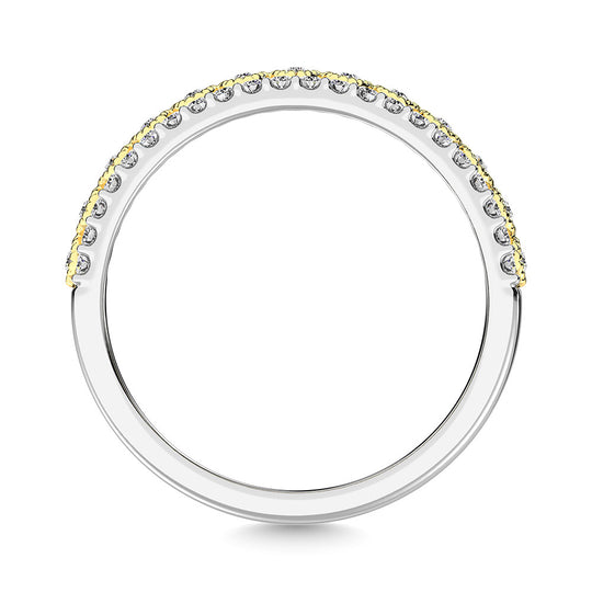 3/8 Ct. Tw. Diamond Fashion Band in 10K Two-Tone Gold