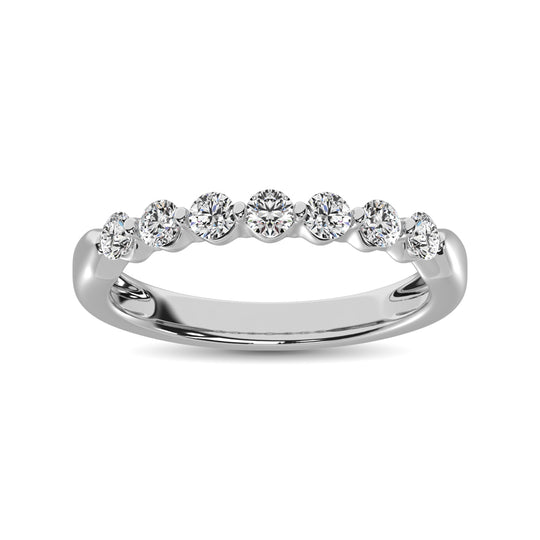 10K White Gold 1/2 ct. Diamond Ladies Band