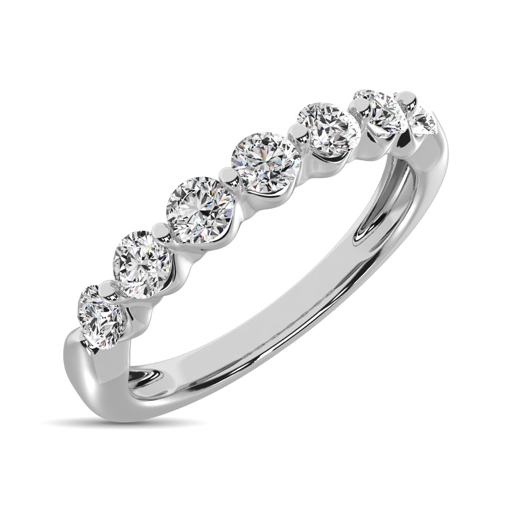 10K White Gold 1/2 ct. Diamond Ladies Band