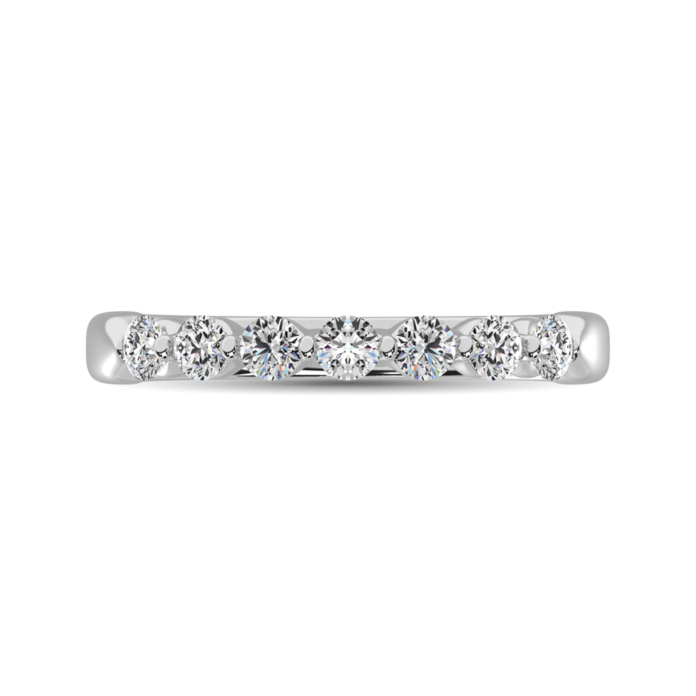 10K White Gold 1/2 ct. Diamond Ladies Band
