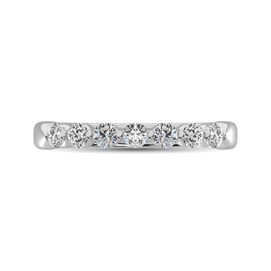 10K White Gold 1/2 ct. Diamond Ladies Band