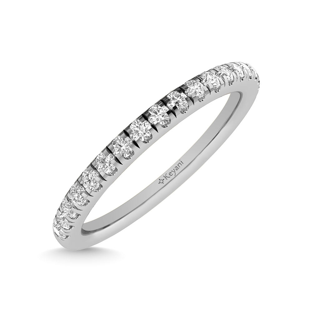 1/4 Ct. Tw. Diamond Wedding Band in 14K White Gold