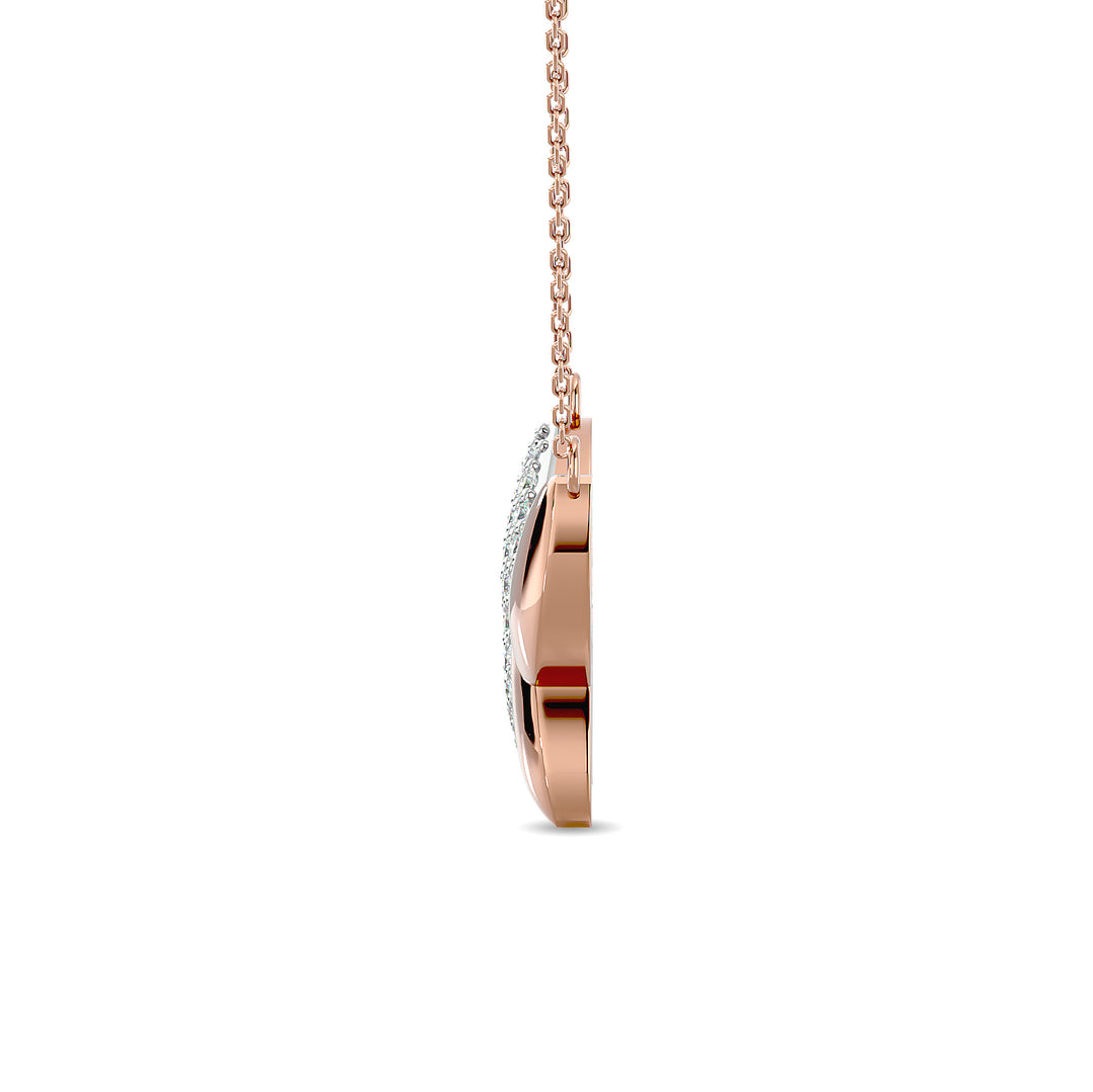 1/8 ct. total diamond butterfly necklace in 10k rose gold