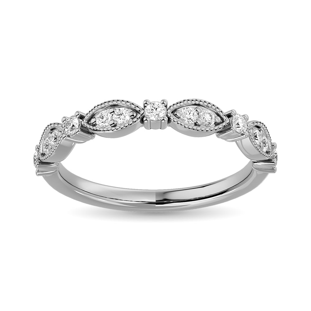 1/4 Ct. Tw. Diamond Stackable Band in 14k White Gold