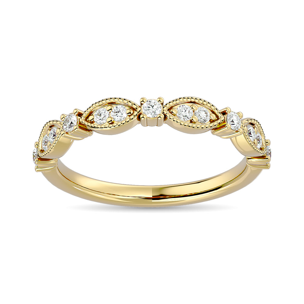 1/4 Ct. Tw. Diamond Stackable Band in 14k Yellow Gold