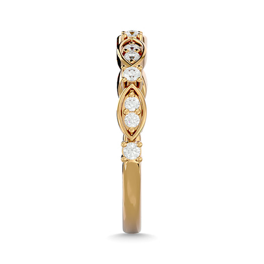 1/4 Ct. Tw. Diamond Stackable Band in 14k Yellow Gold