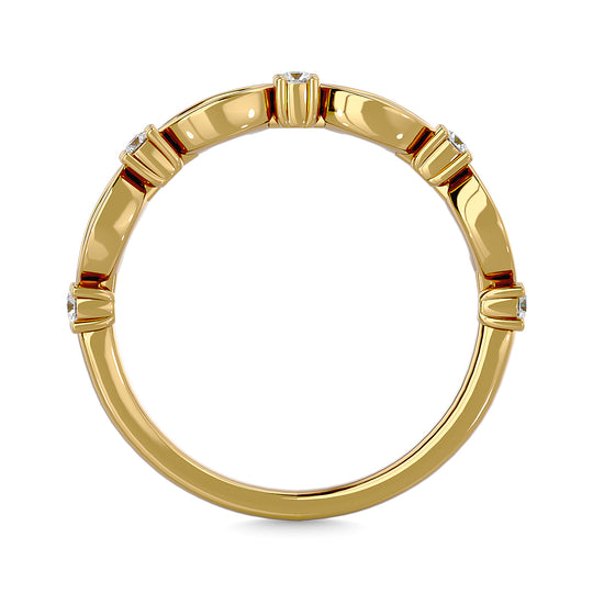 1/4 Ct. Tw. Diamond Stackable Band in 14k Yellow Gold