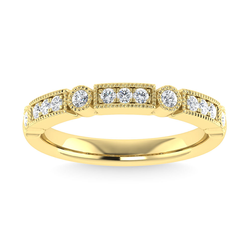 1/4 Ct. Tw. Diamond Stacked Band in 14k Yellow Gold